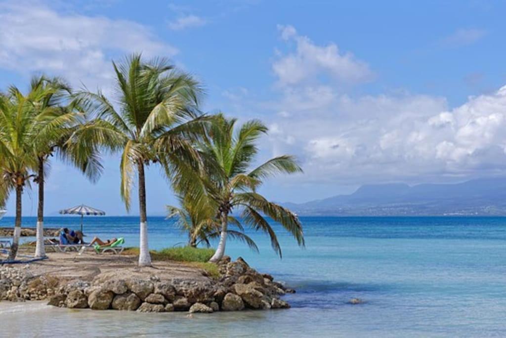 Ferienwohnung Les Pieds Dans L'Eau Chez Syl Le Moule Exterior foto